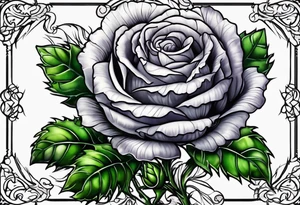 Thistle rose shamrock KND tattoo idea