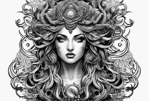 Medusa looking into you tattoo idea