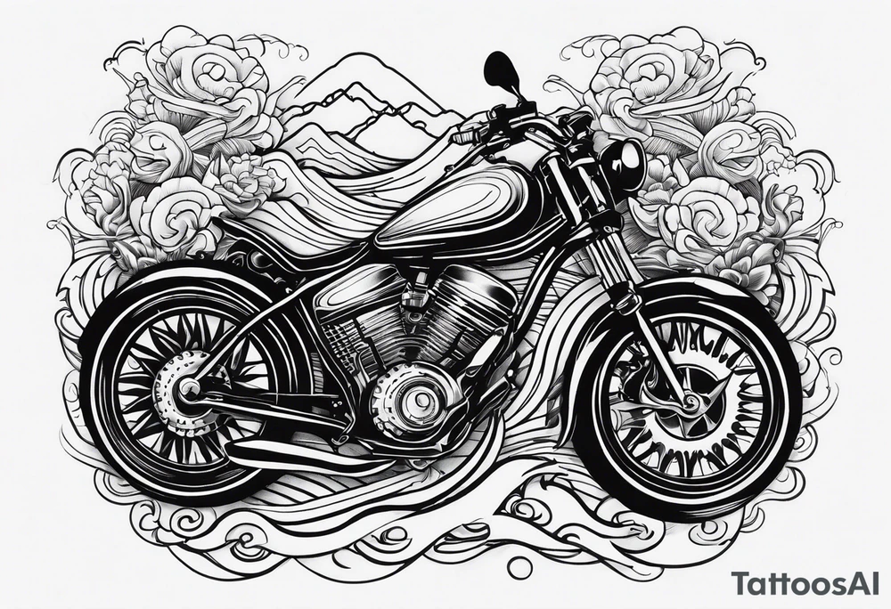 Swim bike run tattoo idea
