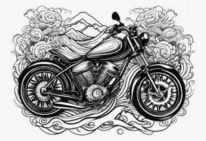 Swim bike run tattoo idea
