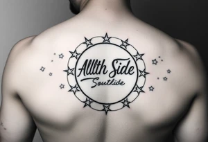 all-star circle, saying inside Southside all-star tattoo idea