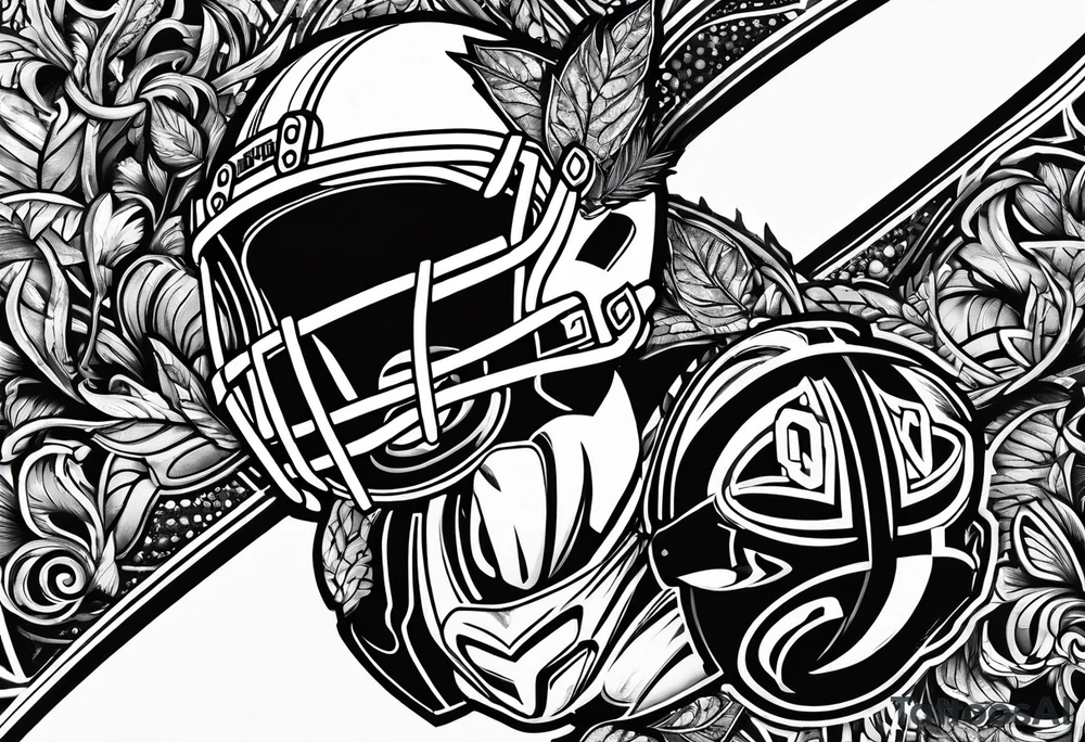 American football tattoo idea