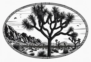 Joshua tree national park, forearm tattoo idea