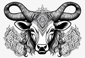 penis with horns tattoo idea