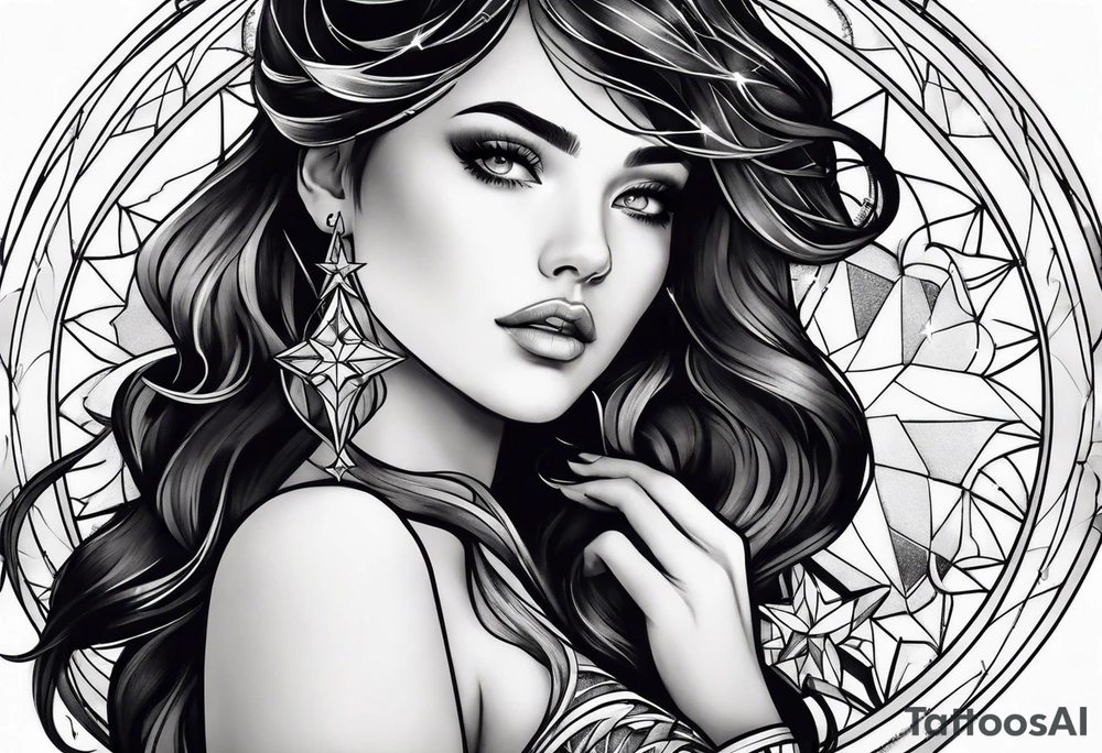 Starry Sky Fantasy tattoo idea