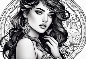 Starry Sky Fantasy tattoo idea