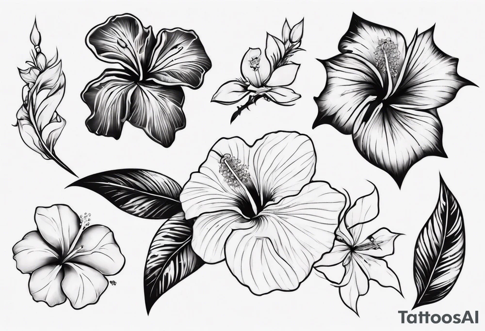 Hibiscusflower Ornament tattoo idea