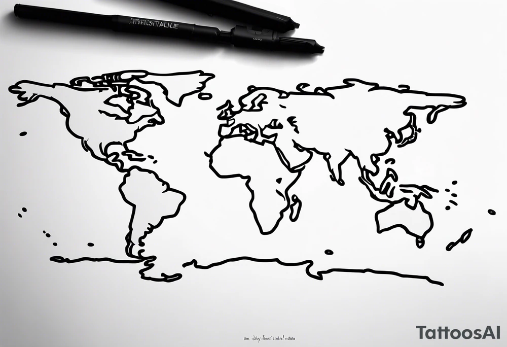 Latitude longitude tattoo idea