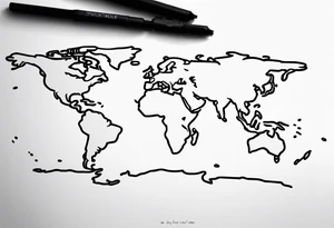 Latitude longitude tattoo idea