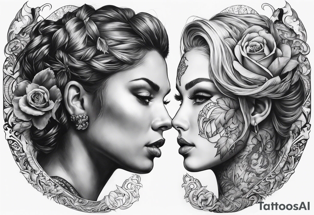 Good vs evil tattoo idea
