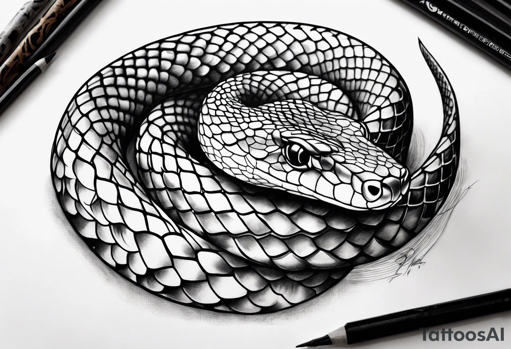 Litle snake tattoo idea