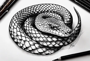 Litle snake tattoo idea