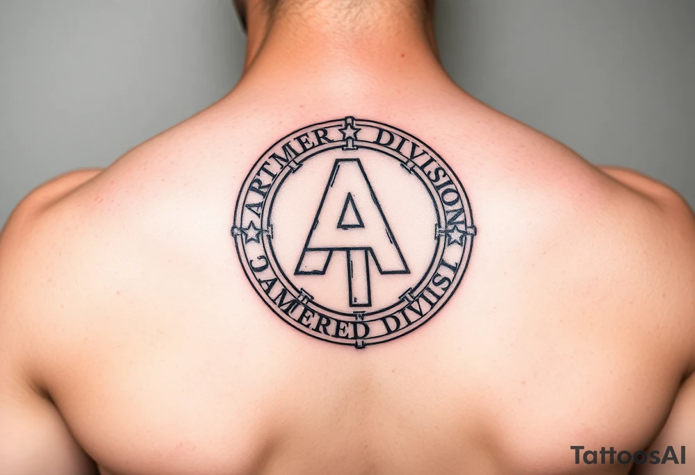 1st Armored Division patch tattoo idea