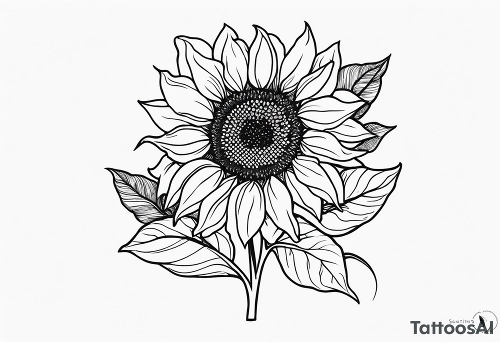 Sunflowers tattoo idea