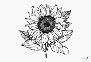 Sunflowers tattoo idea