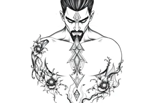 Reincarnation beautiful men tattoo idea