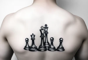 Chess pieces tattoo idea