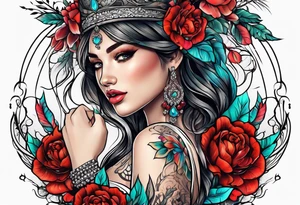 Beautiful wedding tattoo idea