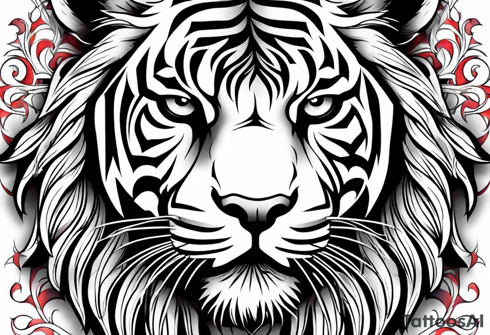 Tiger Head tattoo idea