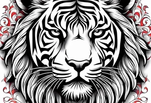 Tiger Head tattoo idea