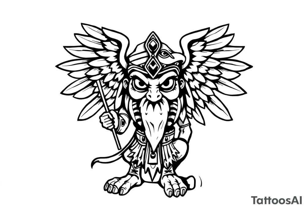 Enlil anunnaki god tattoo idea