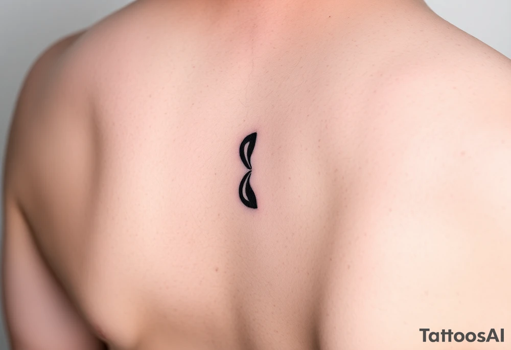 A Semicolon (;) with a Broken/Tapered End tattoo idea