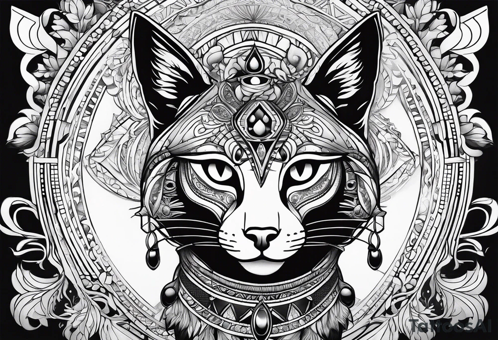 Bastet tattoo idea