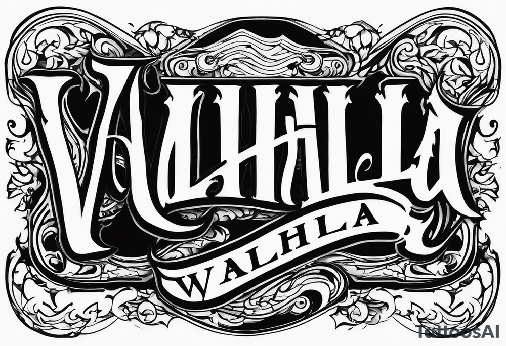 Valhalla fire tattoo idea