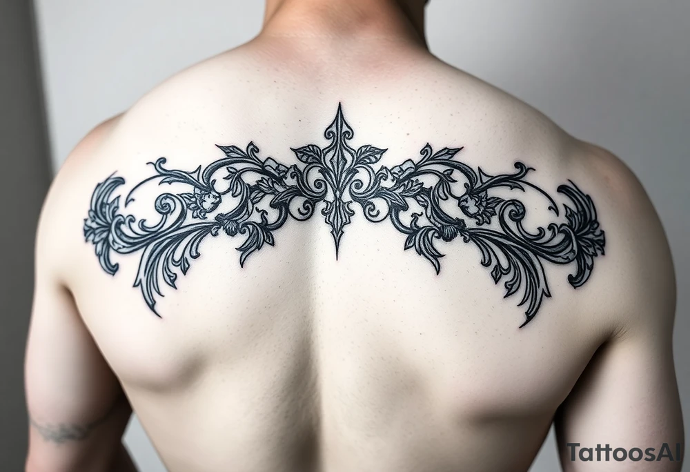 Shoulder plate arbor tattoo idea