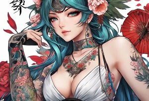anime tattoo tattoo idea