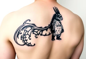 Soot ghibli on hip tattoo idea
