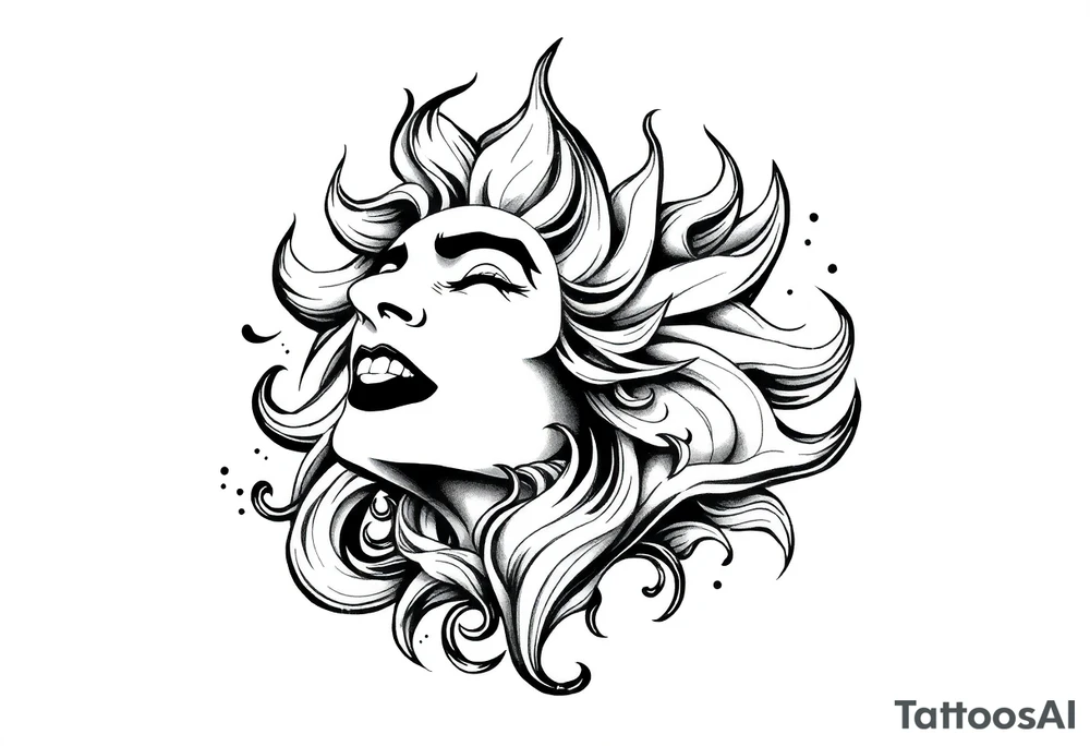 Life, line, power, relentless, happiness tattoo idea