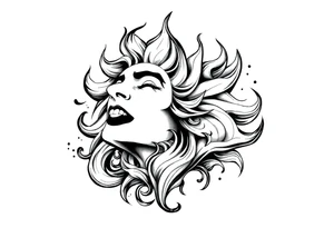 Life, line, power, relentless, happiness tattoo idea