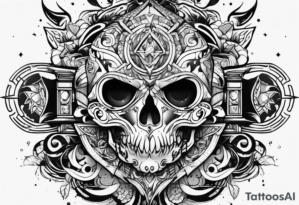 cyber sigilism tattoo idea