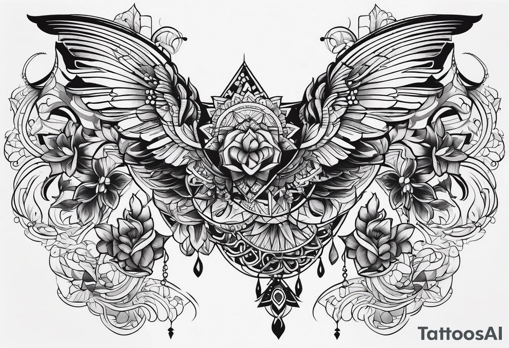 upper back tattoo tattoo idea