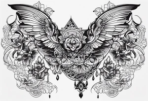 upper back tattoo tattoo idea