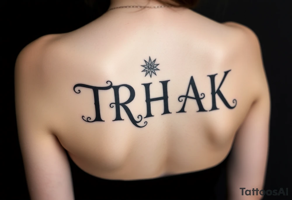 TRHAK Text tattoo idea