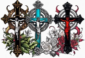 death on the cross tattoo idea
