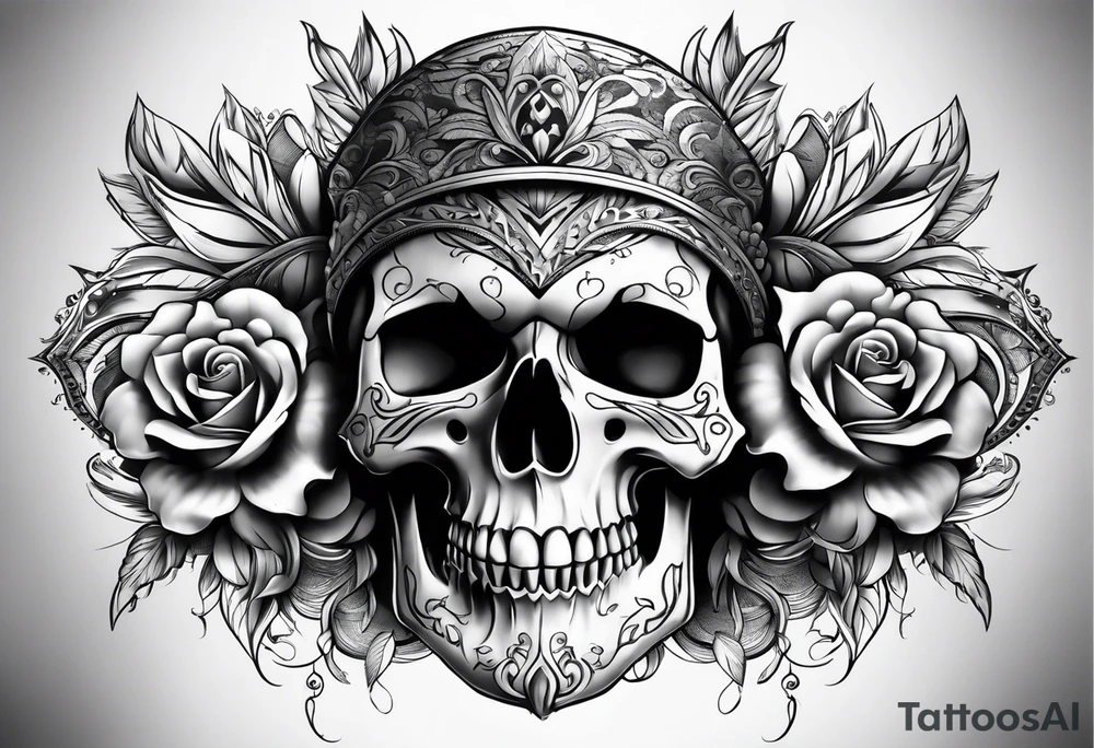 Skull sleeve tattoo idea