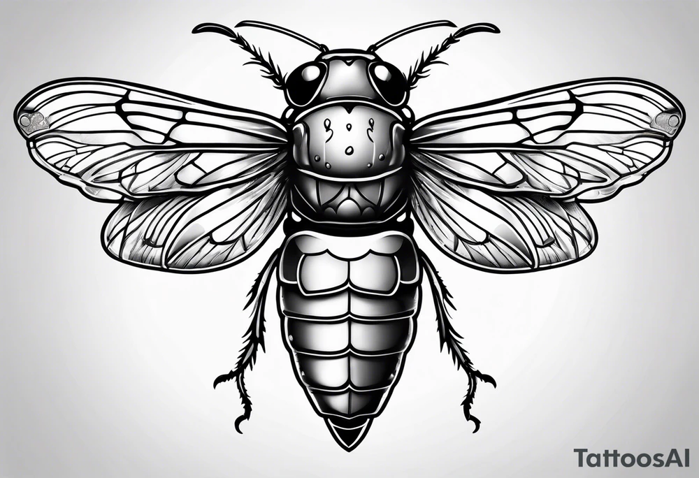 Cicada tattoo idea