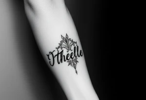 Combine the names rosela dashi and thellenze for a tattoo tattoo idea