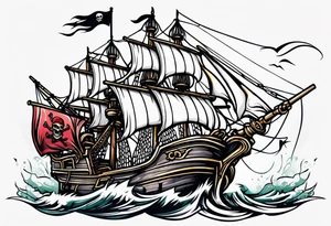 Pirate flag tattoo idea