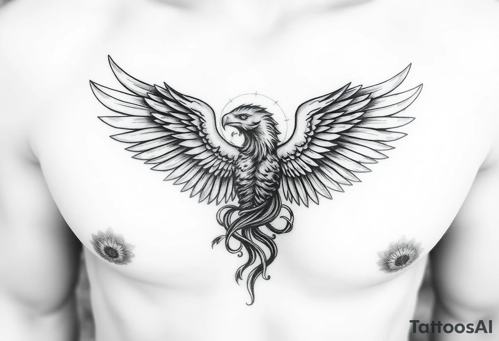 Elementos del diseño
1. Ángel realista
Estilo: Black & Grey, sombreado suave. tattoo idea