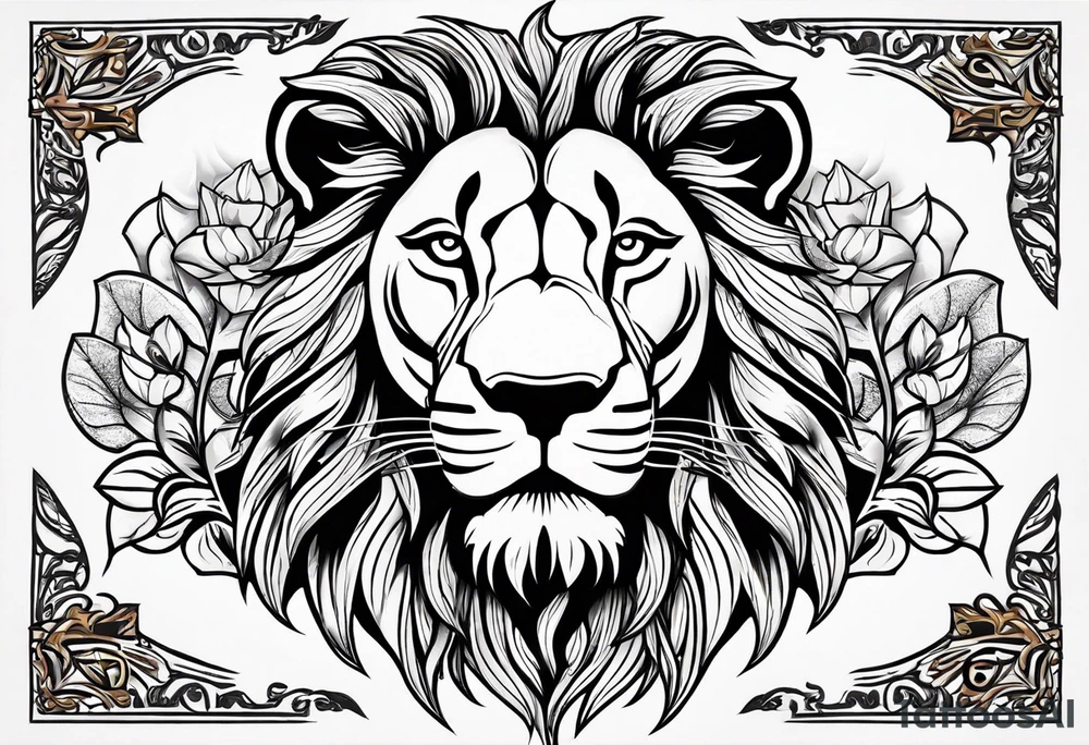 Male and Female. Lions. Power and love. One protecting the other tattoo idea