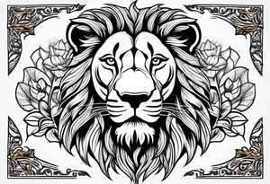 Male and Female. Lions. Power and love. One protecting the other tattoo idea