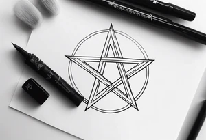 pentagram tattoo idea