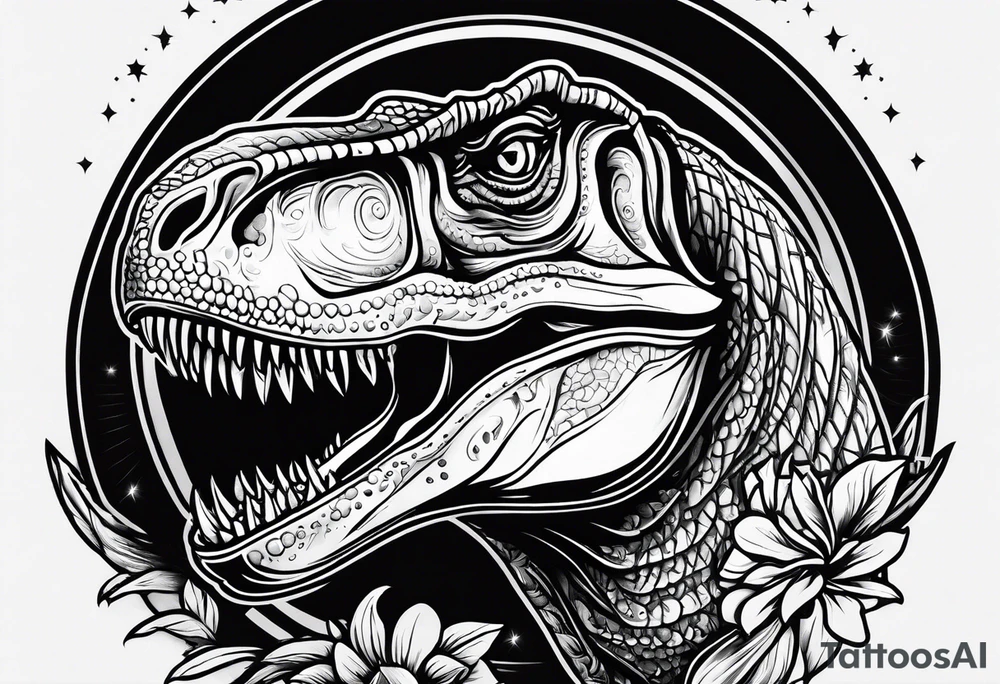 t rex head tattoo idea