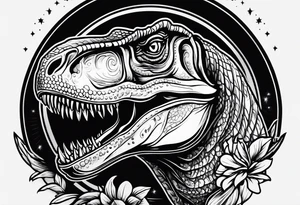 t rex head tattoo idea