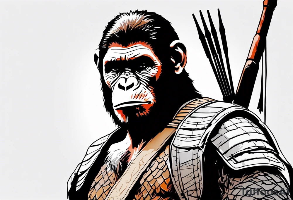 Caeser from the movie planet of the apes tattoo idea