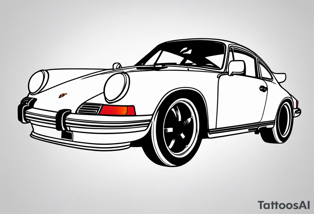 Porsche 911 tattoo idea